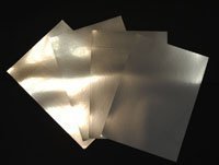 Inkjet Printable Glossy Metallic Silver Mirror Adhesive Film 100 Micron 10 A4 Sheets