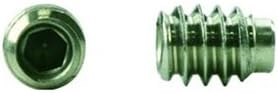 DrillSpot 3/8"-16 x 1/2" 18-8 Stainless Steel Half Dog Point Socket Set Screw, Pack of 100