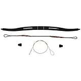 Steambow Black AR-6 Stinger II PRO Limb - 90 Lbs | Fiberglass and Carbon Fiber | Speed: 200 FPS, 61 M/S, Kinetic Energy: 14 Ft-Lbs | Includes String, 2 Polymer Limb Tips, Stringing Aid | 0000420