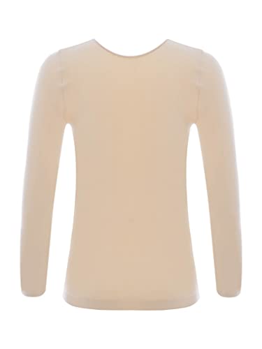 Hansber Kids Girls Boys Compression Base Layer Thermal Underwear Tops Stretchy Nylon Long Sleeve Undershirts2