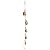Handmade Rustic Bells Wind Chimes (30” Long), 5 Door Hanging Bells on a Rope – Brass Coated Iron Wind Bell for Door Rustic Decor for Indoor or Outdoor Use – Small Bells for Crafts