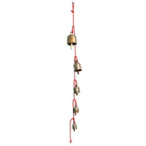 Handmade-Rustic-Bells-Wind-Chimes-30–5-Hanging-Bells-on-Rope-Brass-Coated-Iron-Bells-for-Door-Outdoor-Patio-Farmhouse-Decor-Christmas-Ornaments-Boho-Hanging-Bells-Vintage-Wind-Bell Handmade Rustic Bells Wind Chimes 30–5 Hanging Bells on Rope Brass Coated Iron Bells for Door Outdoor Patio Farmhouse Decor Christmas Ornaments Boho Hanging Bells Vintage Wind Bell