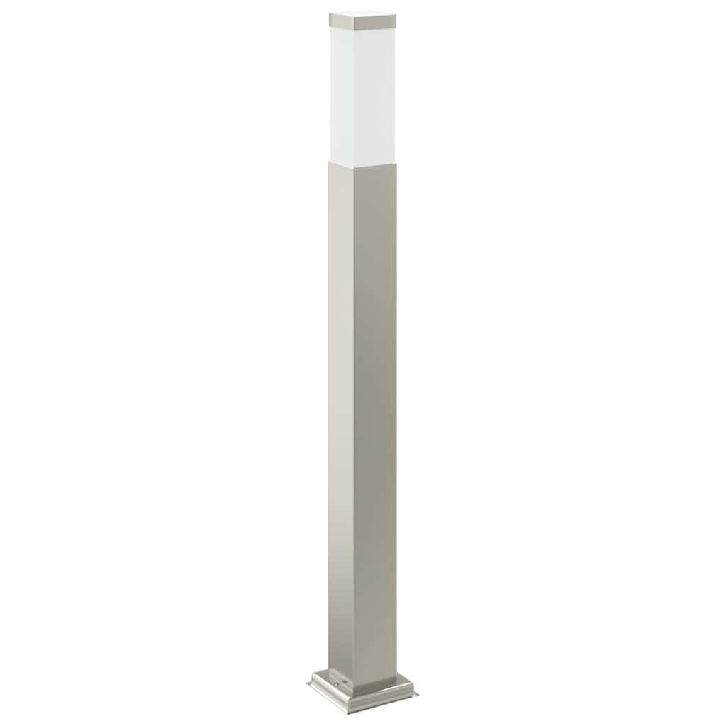 Lampada a colonna con sensore in acciaio inox, altezza 80 cm, IP44, resistente alle intemperie, con diffusore per terrazza, giardino e vialetto, rilevatore di movimento, illuminazione esterna