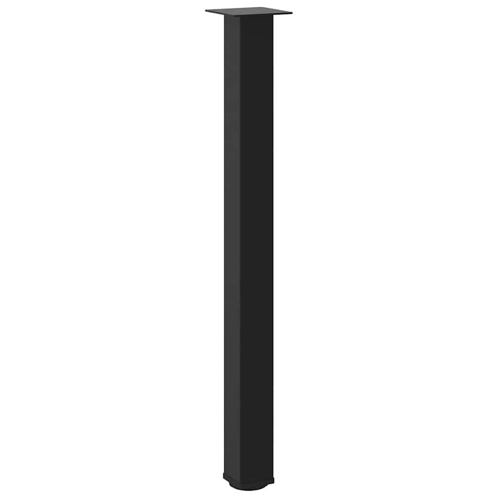 Juego de 4 patas para mesa de bar, color negro, 90 – 92 cm, acero recubierto de polvo, ajustables, con patas niveladoras para mesa alta, muebles, patas robustas, duraderas, modernas