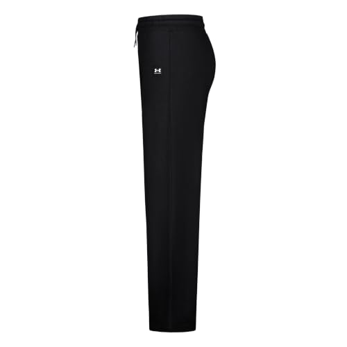 Image of Under Armour Girl's Wide Leg Fleece Sweatpants, Elastic Waistband with Drawstring Closure, Outdoor Collection