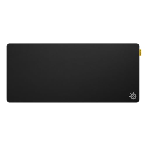 SteelSeries QcK XL Performance Control Tapis de Souris Gaming – Densité supplémentaire pour Une Glisse Fluide – Coutures discrètes – Base en Caoutchouc néoprène antidérapant – Taille 900 x 400 mm