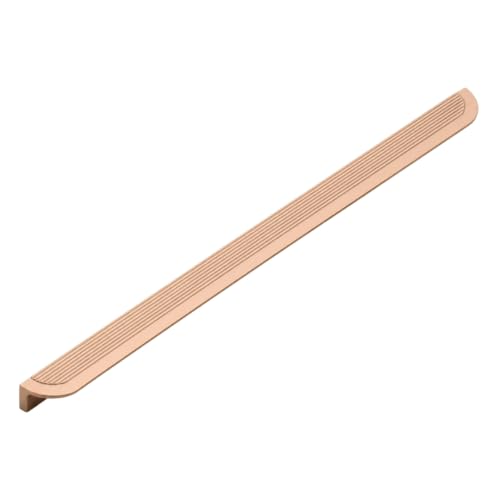 Image of VEZEL Aluminium Wardrobe Handle - Modern Cabinet Pull for Wardrobe, Drawer & Cabinet Furniture, PVD Rose Gold, 900mm - Pack of 1-| 3 Years Warranty |
