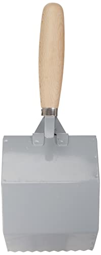KOTARBAU Klebekelle 100 – 420 mm Holzgriff Plankelle Porenbetonkelle Gasbetonkelle Mörtelbettkelle Plansteinkelle Betonschaufel Rechteckzahnung (100 mm)