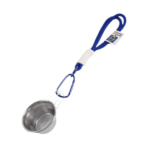 FytStycale Fishing Bait Bowl Camping Cup Reusable Tea Water Cup Stainless Steel Storage Box Fishing Accessories for BBQ Travel, Camping, Blue