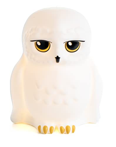 Paladone Harry Potter Hedwig lampka nocna - oficjalnie licencjonowany prezent dekoracyjny Harry Potter, przenośna lampka nastrojowa do sypialni dla dzieci, zasilanie bateryjne, czarna