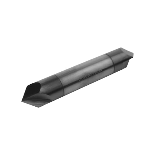 Image of 1 /2in Solid Carbide End Mill, Chamfer Mill - Double End,2 Flutes, 90 Chamfer Angle, AlTiN Coated Bits Tool for Medium Hardness Steel, Brass, Iron