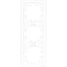 Produktbild REV 0230830104 Futura, 3-fach Rahmen Steckdose, Rahmen Serienschalter, Wechselschalter, weiss