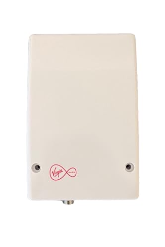 Genuine Virgin Media Slim Isolated White Internal use Wall Box Outlet Socket with Down Facing Isolator for TiVo Set Top Digital TV or Superhub Fibre Broadband Modem Indoor Supply Feed