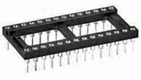TE Connectivity/AMP Brand, Conn DIP Socket SKT 24 POS 2.54mm Solder ST Thru-Hole Tube (30 Items)