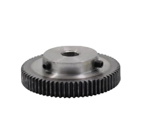 Bevel Gear Pinion Hardware Mechanical 1pcs 1M60T Spur Gear Bore 8/10/12/15mm 1 Mod 60 Teeth Motor Gear Low Steel Metal Gear for Motor(12mm)