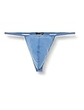 HOM Herren Feder, G-String Unterwäsche, Blau Jeans, M