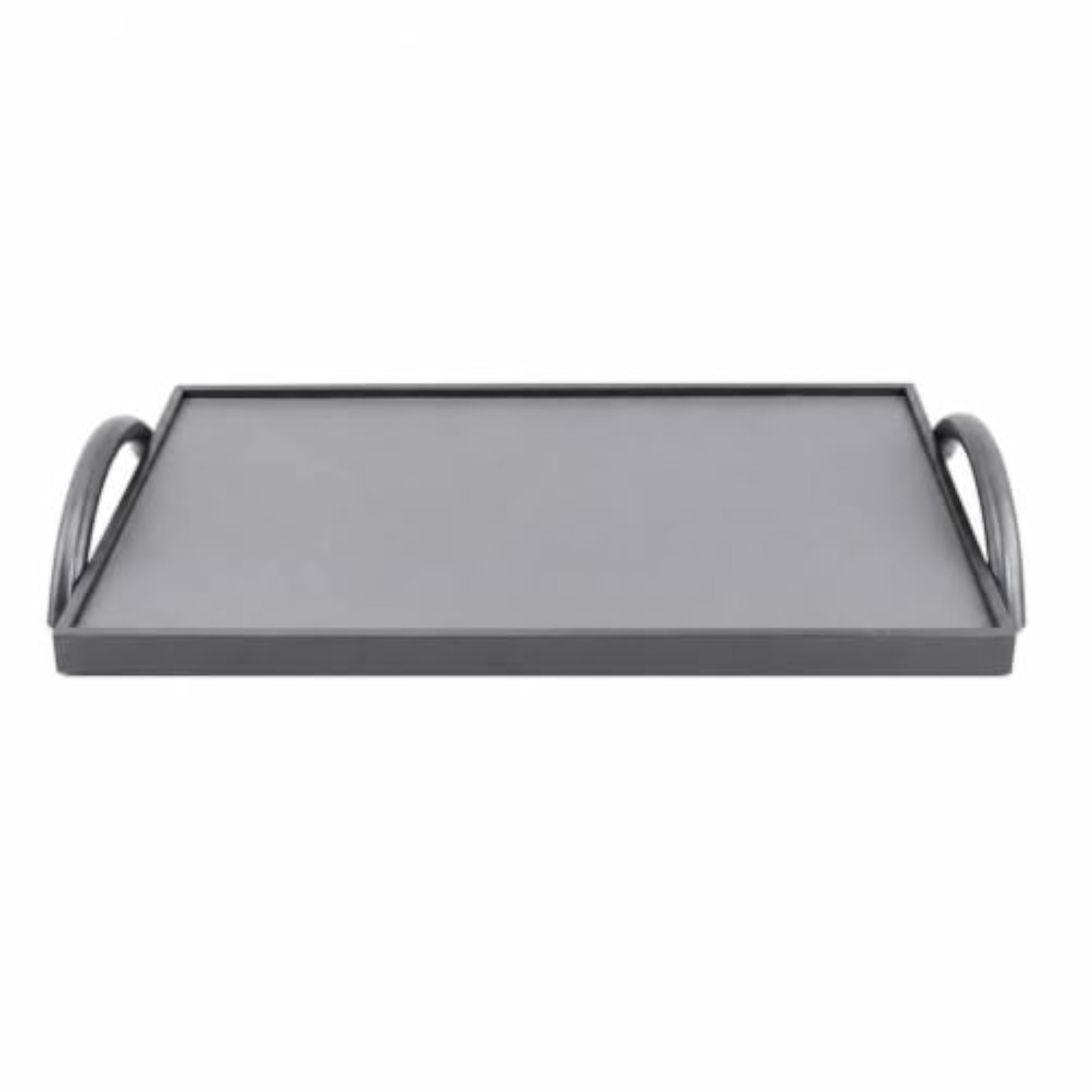 Rectangular Tray with Metal Handles, Modern Minimalist Design