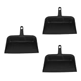 Cabilock 3 Stück Schwarze Kunststoff Kehrschaufel für Haushalt, Küche,