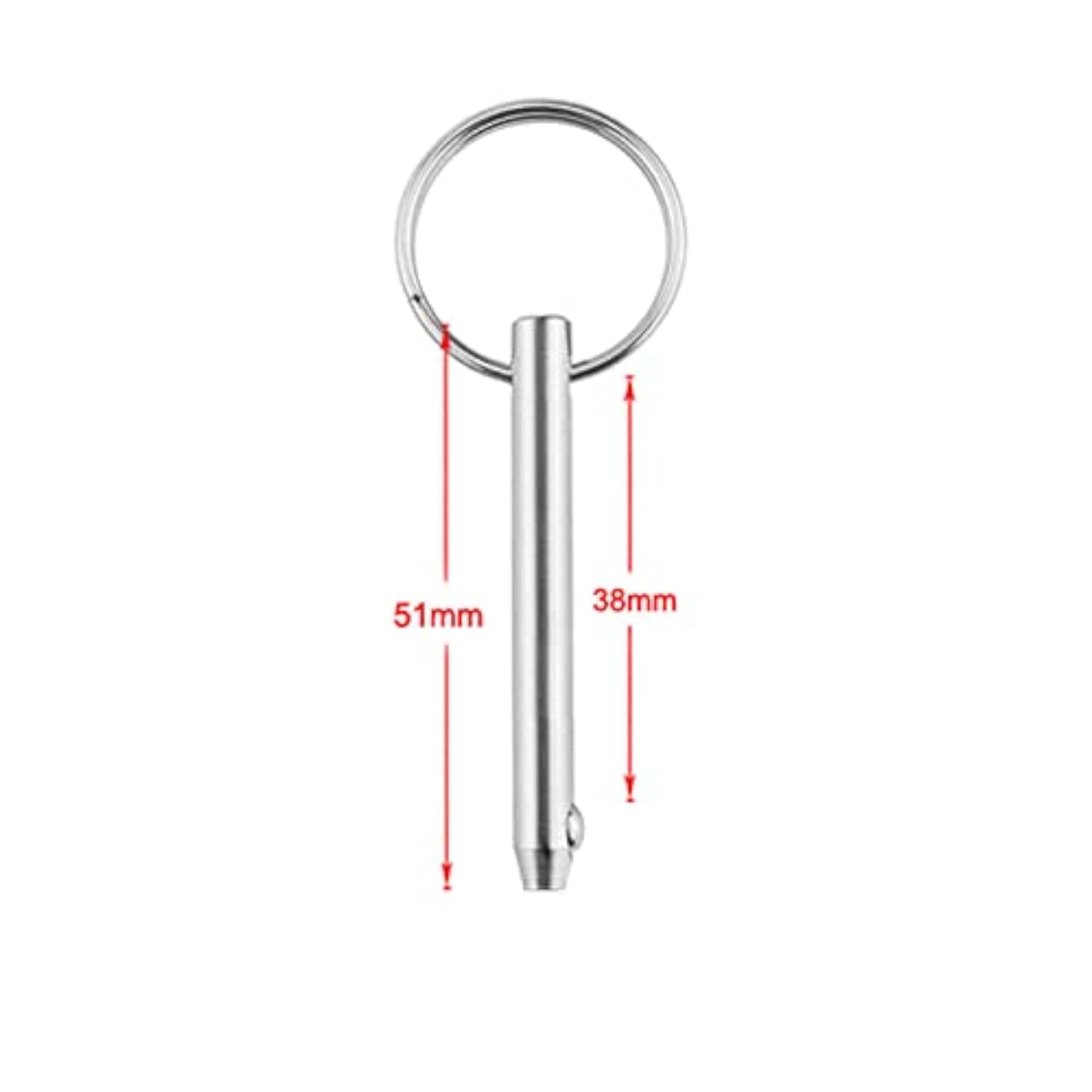 4 pieces 316 Stainless Steel Boat Top Deck Hinge Quick Release Pin 5x51mm