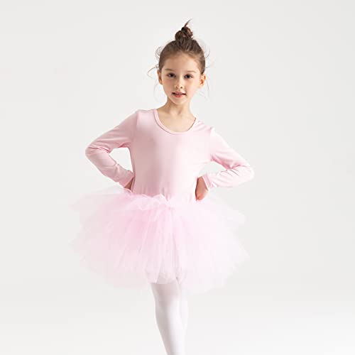 Image of Girls' Camisole Dance Tutu Leotard with Fluffy 4-Layers Ballet Dress for Ballerina (18 Months - 7 Years)