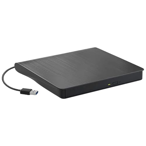 Lecteur optique externe – Graveur de disque fin | Lecteur de disque portable pour ordinateur portable, duplicateur de disque haute vitesse pour ordinateur de bureau, design compact pour la maison, le