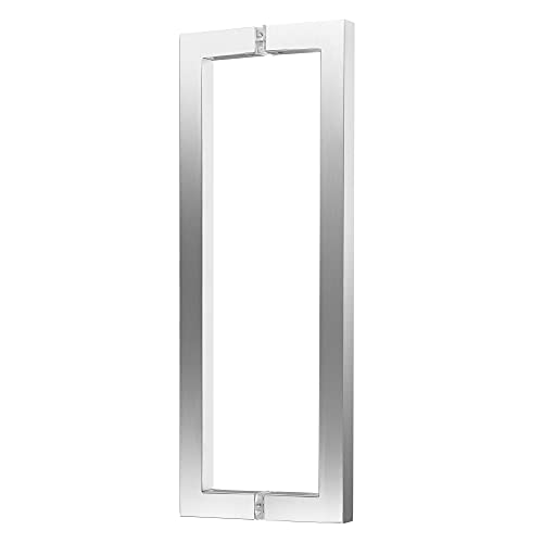 Preisvergleich Produktbild ck-tuerbeschlaege Stoßgriffpaar eckig / V2A Edelstahl matt / Lochabstand: 350 mm / Square