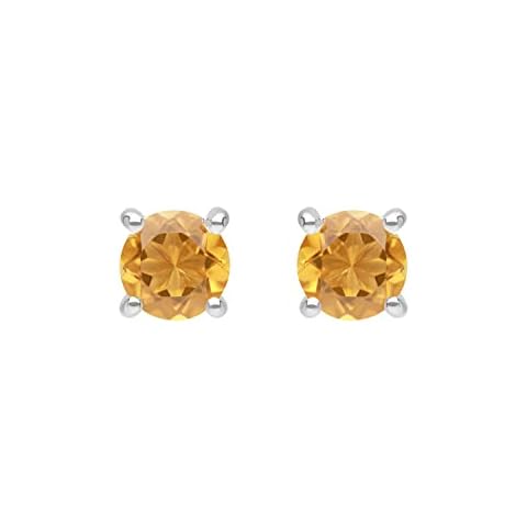 Pendientes de oro blanco con citrino Ivy Gems Cover