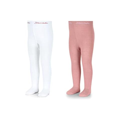 Sterntaler Baby - Mädchen Strumpfhose Uni Doppelpack Bambus Strumpfhose, zartrosa, 92 Cover