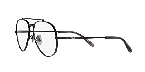 Image of Ray-Ban unisex-adult Rx8225v Aviator Titanium Pilot Prescription Eyewear Frames