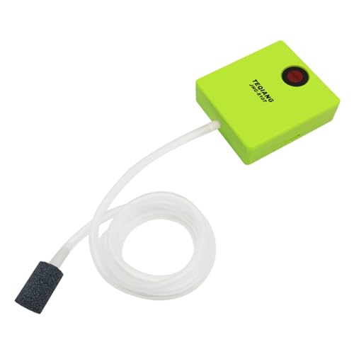 Muzrunq Fish Tank Air Pump, Portable Small AA Type Battery Operated Air Pump, Compact Lightweight Oxygen for Fish Tank, Not Include Battery.