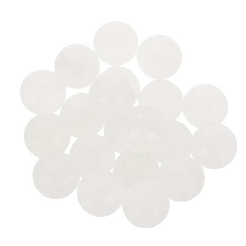 uxcell 20pcs PP Plastic Bearing Balls 16mm Solid Plastic Balls, Precision Bearing Ball, White