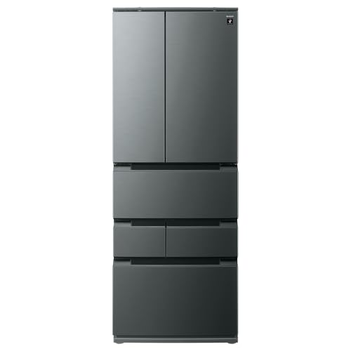 シャープ 冷蔵庫 505L 幅68.5cm 奥行薄型63cm 大容量冷凍 4人家族以上 観音開き オートクローズ ドアポケットが広い 省エネ 静音 6ドア 3種の製氷 SJ-MF51R-H ダスクダークメタル (B0GRY697JP) Amazon価格推移・価格追跡