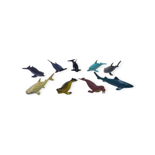 Image of Small Kids Sea & Wild Animal Toys Sets for Fun, Educational, Spark Imagination and Learning (Multi Choice Sets) (Marine Animals) 12pcs