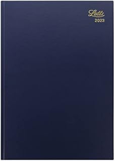Letts of London Standard A4 week to view 2023 diary - blue (23-T31ZBL)