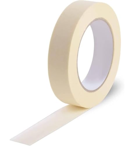 MOMENT 1 Roll Masking Tape 1 Inch x 20 Yards General Purpose Easy to Remove Strong Adhesive Paper Tape for Painting Decorating DIY Home Office School Arts DIY Crafts etc Off White