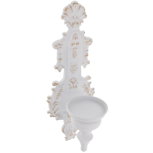 Candelabro de pared vintage de hierro forjado con estructura artística colgante 2