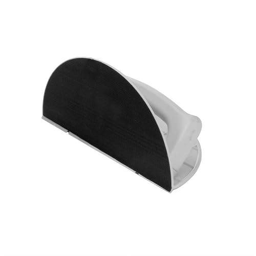 LZYWOD - Outil de ponçage à main semi-circulaire de 22,9 cm – Ponceuse d'angle à faire soi-même avec 10 tampons grain 180/240/320, poignée ergonomique pour bois, mur, métal