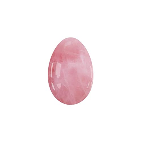 Undrilled Yoni Egg Natural Stone Jade Egg for Kegel Exercise Rose Quartz Yoni Egg,Rose Quartz,40x25mm
