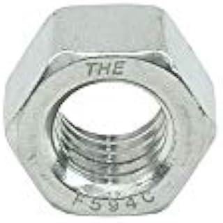 1/2" - 13 Hex Nuts Coarse, Stainless Steel 18-8, Plain Finish, Quantity 25