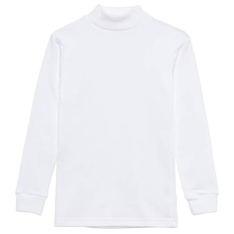Camiseta térmica Channo para niños de cuello medio alto y manga larga en colores lisos Cover