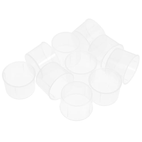Amosfun 10pièces Tasses à Mesurer Graduées Plastique Pour Laboratoire Cuisine Gobelets Doseurs Transparents Récipients à Liquide Petits Conteneurs