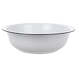 Utilisation polyvalente : adaptée à de multiples usages, cette bassine en émail peut servir à laver des légumes, à se laver le visage, etc. style rétro, émail pour