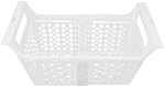 KENANLAN Adjustable Deep Freezer Basket, Expandable Chest Freezer Organizer Bin, Holds 10-15KG for Kitchen, Closet, Bathroom with Handle, Chest Accessory (L)