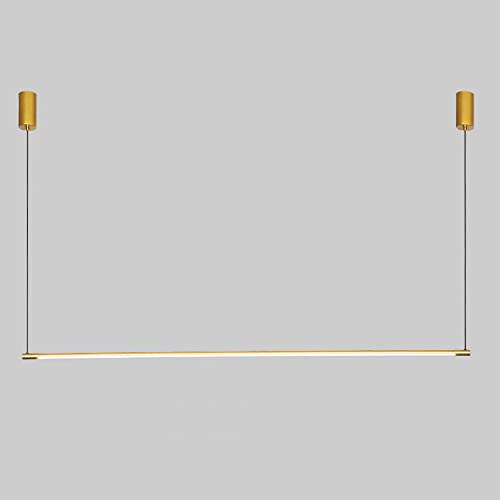 Lámpara colgante lineal LED de metal con pantalla de silicona ultrafina para comedor LWX 1