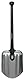 Fiskars Universalschaufel, Länge: 70 cm, Gewicht: 479 g, Aluminium-Blatt/Kunststoff-Stiel, Schwarz, 1001574