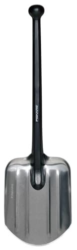 Fiskars Universalschaufel, Länge: 70 cm, Gewicht: 479 g, Aluminium-Blatt/Kunststoff-Stiel, Schwarz, 1001574