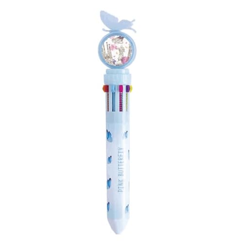 Stylo bille rétractable multicolore Barcelone anti-perte multi-encre