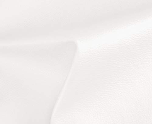 HAPPERS Polipiel para Tapizar 0,50 metros con Ancho 140cm. Venta de Polipiel por metros Solar Color Blanco NO ADHESIVA