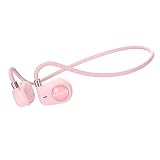 MeloAudio Kids Headphones, Open Ear Headphones, Wireless Headphones for Kids with Microphone, Pink Headphones for Girls, Ultra-Light, Perfect for iPad, Tablet, Home, School, Travel, Sports