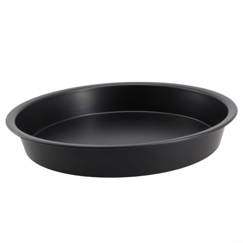 Cushteg Bandeja para hornear pizza de acero al carbono para base de pizza crujiente, herramienta redonda apta para horno, tamaños disponibles de 5 a 10 pulgadas (7 pulgadas)